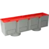 - 2 inlets for 54 mm tube.
- 8 inlets for 19/20 and 34 mm tube.
- Performed with 2 bottom entries for 60 mm tube.
- With protective cover.