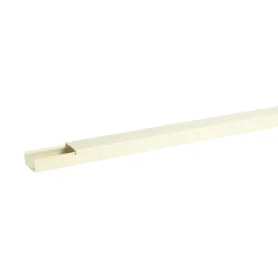 - Supplied with special cover for applications in which regulations require that the conduit cannot be opened by hand.
- Includes slots and nail holes.
- Internal dimensions: 22.5 x 10.5 mm