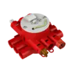 - 60 minuten brandwerend.
- Toepasbaar in holle plafondconstructies.
- Geschikt voor rachelplafonds en metalstudplafonds.
- Attema connectoren Installeren 2.0.
- Voorzien van 1x voeding (male rood), 1x serieschakelaar (female bruin), 1x doorschakeling lichtpunt (female wit), 1x lichtpunt op centraaldoosdeksel
