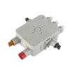 - Voorzien van 1x voeding (male rood), 1x voeding lichtpunt (male wit), 3x lichtpunt aansluiting (female wit).
- Attema connectoren Installeren 2.0.