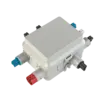 - Voorzien van 1x voeding (male rood), 2x dimmer (female blauw), 1x lichtpunt aansluiting (female wit).
- Attema connectoren Installeren 2.0.