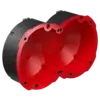- Compatible with Feller SNAPFIX®
- for F30-F90 or EI30-EI90 fire-protection walls
- For timber stud walls F30-F90 or EI30-EI90
- VKF approval 21042
- also for opposing installation
- for plate thickness > 10 - 40 mm
- matching plug-in cover for Art. No. 9498-77 New Look one Art. No. 9919.10
- For device screws Ø 3 mm
- Max. tightening torque 0.5 Nm